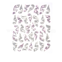 Leuchtende Laserband-Nagelabziehbilder, selbstklebendes Nageldesign Kunst, für nagel zehennägel spitzen dekorationen, rosa, 10.3x8 cm