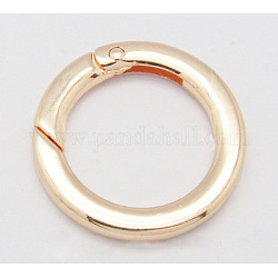 Anelli di chiusura a molla in lega, o anelli, oro roso, 35x5mm, diametro interno: 25mm