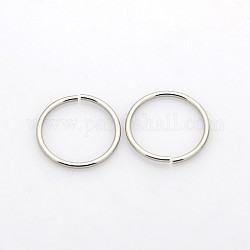 Anello 304 anelli di salto aperti in acciaio inossidabile, colore acciaio inossidabile, 16x1.2mm, diametro interno: 13.6mm, Foro: 14 mm