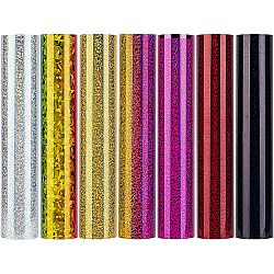 BENECREAT 7 Sheets 7 Colors Laser Heat Transfer Vinyl Sheets, for T-Shirt, Clothes Fabric Decoration, Rectangle, Mixed Color, 30x25cm, 1 sheet/color