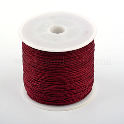 Filo nylon, rosso scuro, 1mm, circa 87.48 iarde (80 m)/rotolo