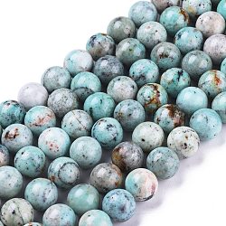 Natur Chrysokoll Perlen Stränge, Runde, 12~12.5 mm, Bohrung: 1 mm, ca. 33 Stk. / Strang, 15.47 Zoll (39.3 cm)