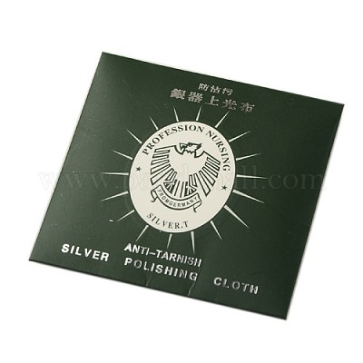 Wholesale Suede Fabric Square Silver Polishing Cloth 