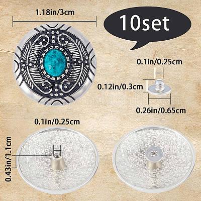 Flat Back Button 10pcs 30mm Round Resin Rhinestones Crystal