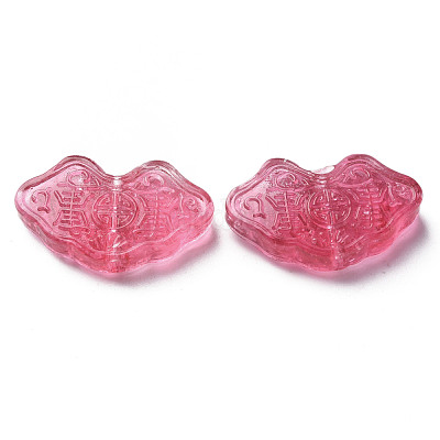 Perle di lampwork irregolari fatte a mano trasparenti&nbsp;LAMP-T017-11D-1