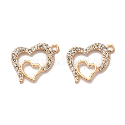 Pendentifs en alliage avec strass&nbsp;FIND-G055-09G-1