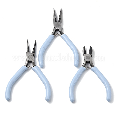 3Pcs Jewelry Pliers Jewelry Making Pliers Tools Kit with Needle Nose  Pliers/Round Nose Pliers/Chain Nose Pliers Wire Cutters for Wire Wrapping  Earring