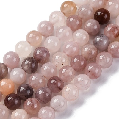 Brins de perles de quartz fraise violet naturel&nbsp;G-P530-B02-02-1