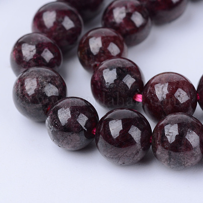 Natural Garnet Beads Strands, Round, 4~4.5mm, Hole: 0.8mm, about  96pcs/strand, 15.5 inch