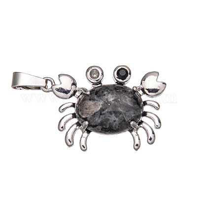 Pendenti in larvikite naturale&nbsp;PW-WG77816-13-1