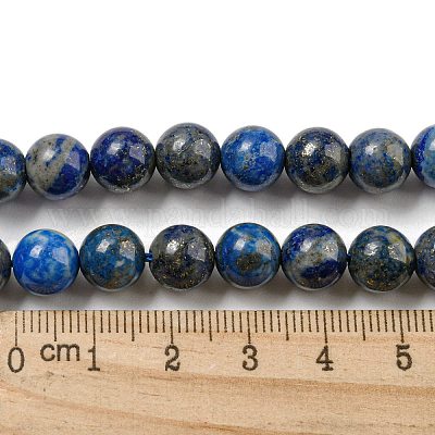 Natürlicher Lapislazuli Perlenstränge&nbsp;G-E483-17-8mm-1