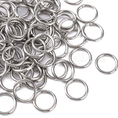 6mm Stainless Steel 18 gauge Open Jump Ring - Min Qty 20