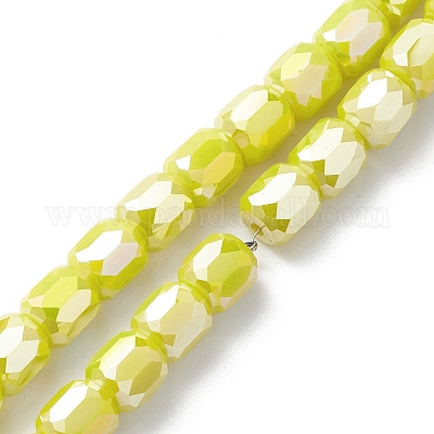 Chapelets de perles en verre électroplaqué&nbsp;EGLA-K015-08-1