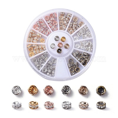 Wholesale Brass Rhinestone Spacer Beads 