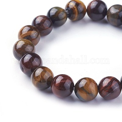 Bracelets extensibles avec perles en œil de tigre naturel&nbsp;BJEW-F380-01-C18-1