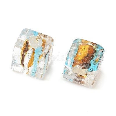 Argento perle di vetro foglio&nbsp;FOIL-D074-01E-1