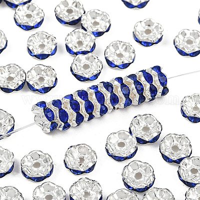 Messing Strass Zwischen perlen&nbsp;RSB030NF-15-1