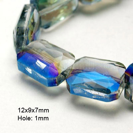 Electroplate Glass Beads EGLA-D023-3-1