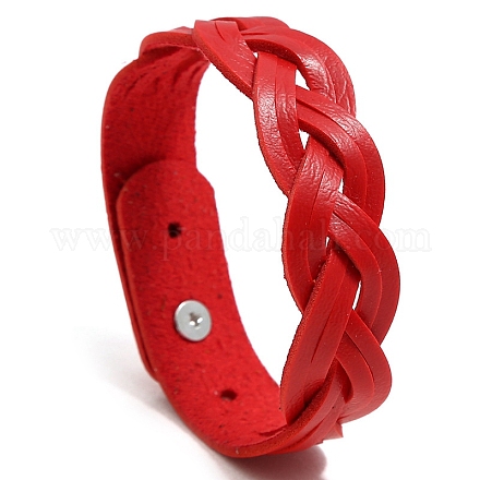 Imitation cuir bracelets de corde tressés PW-WG88911-01-1