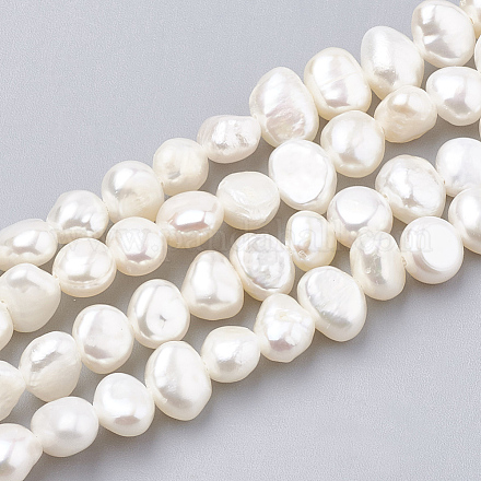 Natural Cultured Freshwater Pearl Beads Strands X-PEAR-S012-81E-1