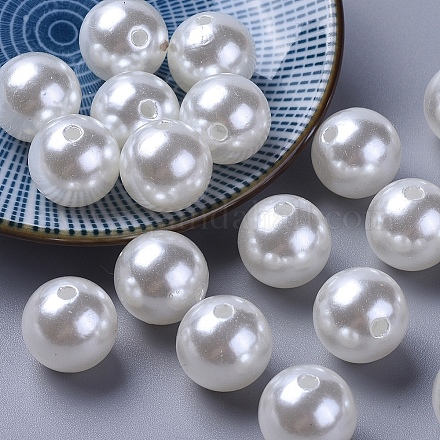 Imitation Pearl Acrylic Beads PL613-22-1