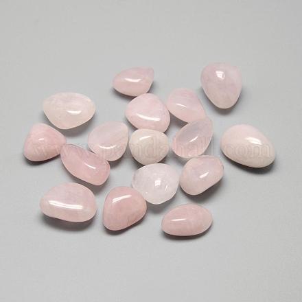 Perlas naturales de cuarzo rosa G-Q947-01-1