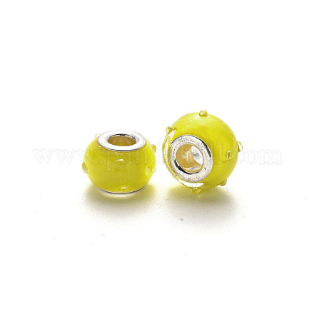 Perles européennes vernissées manuelles LPDL-N001-034-F07-1