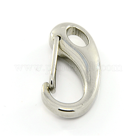 304 Stainless Steel Key Clasp Finding STAS-E053-3-1