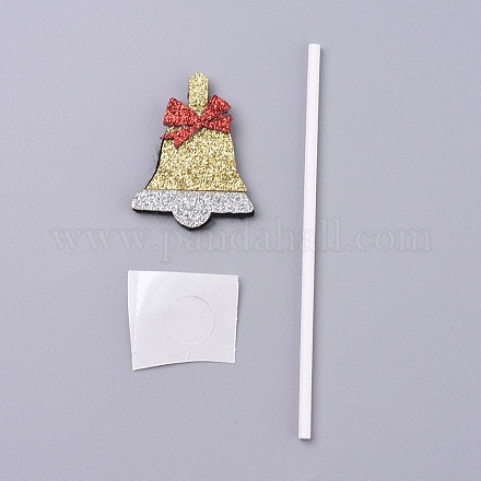 Forma de campana de navidad decoración de la torta de la magdalena de navidad DIY-I032-21-1