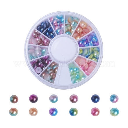Cabochons acryliques OACR-X0006-10-5mm-1