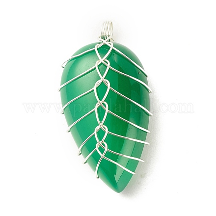 Pendenti in agata naturale onice verde PALLOY-JF01384-01-1