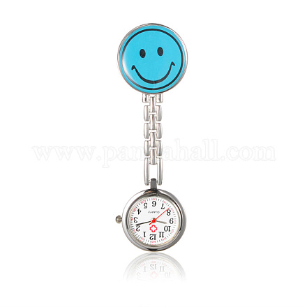 Orologi da tasca da tavolo per infermiere con sorriso in lega WACH-N007-03F-1