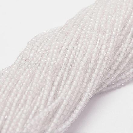 Synthetic Quartz Crystal Beads Strands G-N0217-01-2mm-1