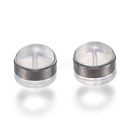 Латунные кольца силиконовые гайки для ушей SIL-N003-03B-1