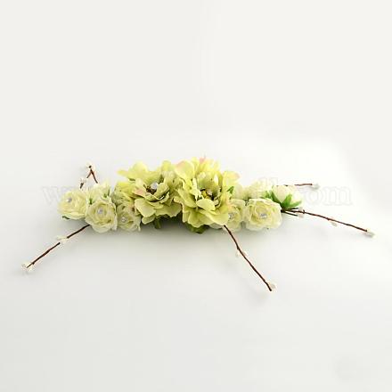 Hochzeitsgesellschaft am Strand Braut dekorative Blume Haar-Accessoires OHAR-R256-16A-1