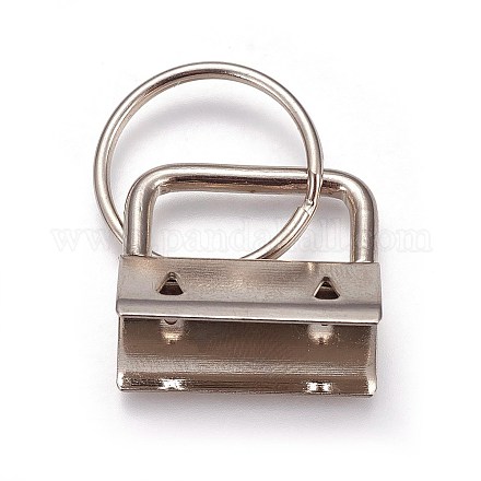 Electroplate Iron Split Key Rings X-IFIN-WH0044-01B-P-1