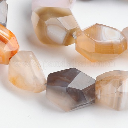 Nuggets Natural Botswana Agate Beads Strands G-D770-09-1