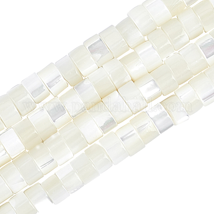 Nbeads perles de coquille de trochidée naturelle/coquille de troca brins PEAR-NB0001-13-1