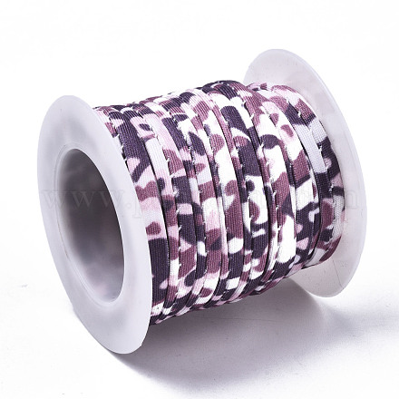 Cordon élastique plat en polyester EC-N003-001A-08-1