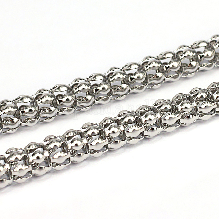 304 Stainless Steel Popcorn Chains CHS-L001-19-8mm-1