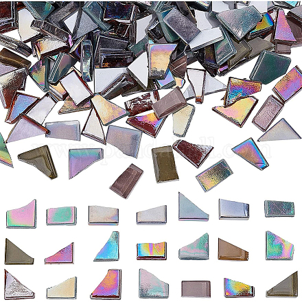 BENECREAT 600G Mixed Irregular Color Mosaic Pieces Tiles Stained Glass Bulk Assorted Shapes Cabochons for Adults DIY Picture Frames Jewelry Decoration DIY-BC0005-93-1