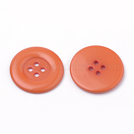 4 bottone in acrilico buche BUTT-Q038-25mm-05-1