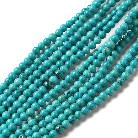 Chapelets de perles en howlite naturelle G-C025-15B-1