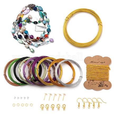 Kits de bijoux enveloppés de fil de bricolage 98 pièce DIY-X0294-14G-1