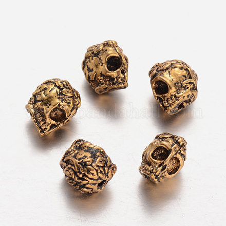 Perline in lega stile tibetano PALLOY-E422-02AG-1