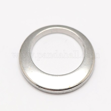 Breloques d'anneau en acier inoxydable STAS-M037-19-1
