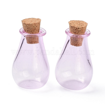 Ornamento di bottiglie di sughero di vetro AJEW-O032-02D-1