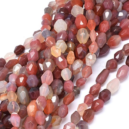 Brins de perles d'agate de cornaline naturelles G-O173-093-1