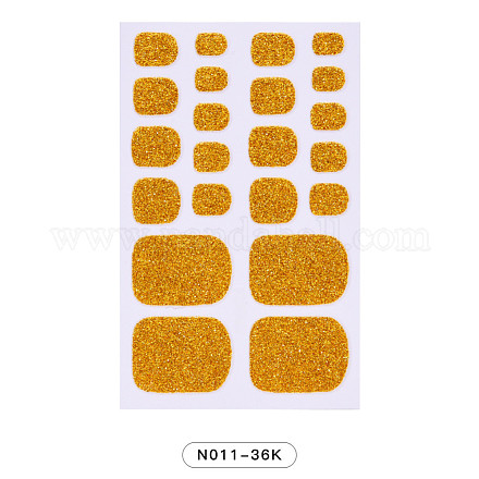 Impacchi per unghie glitter a copertura totale in tinta unita MRMJ-N011-36K-1
