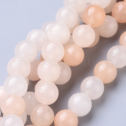 Filo di perle di avventurina rosa naturale G-P397-01-1